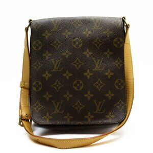 LOUIS VUITTON Brown Monogram Canvas Shoulder Bag